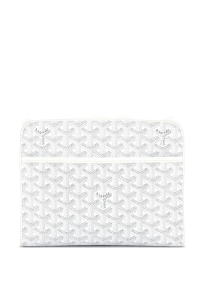 Goyard Pre-Owned Jouvence Toiletry Pouch Coated Canvas MM clutch bag - White