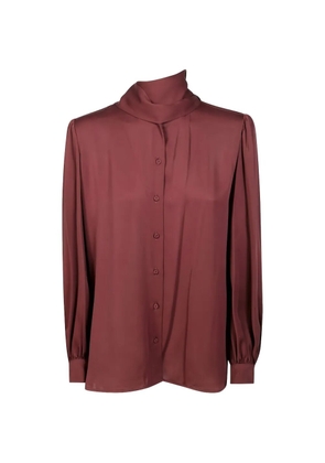 Max Mara tie-neck shirt - Red