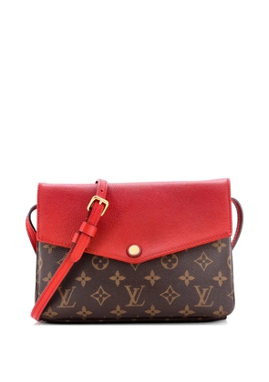 Louis Vuitton Pre-Owned Twice Handbag Monogram Canvas and Leather crossbody bag - Brown