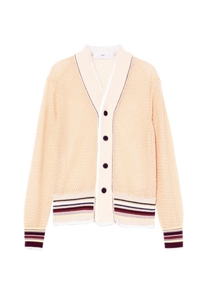 Toga Pulla V-neck striped-hem cardigan - Neutrals