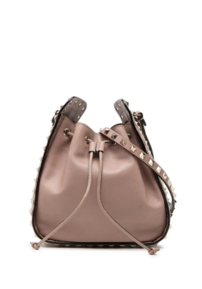 Valentino Garavani Pre-Owned 2000-2017 Small Leather Rockstud bucket bag - Pink