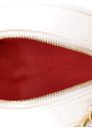 CHANEL Pre-Owned 19 Round with Chain Quilted Leather clutch bag - White