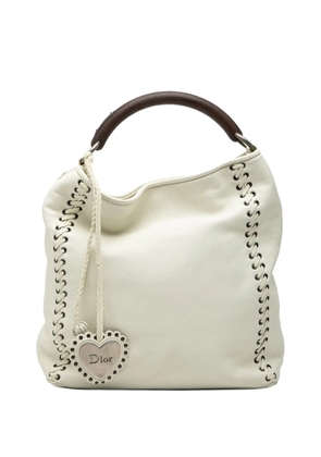 Christian Dior Pre-Owned 2007 Leather Ethnic Hobo handbag - White