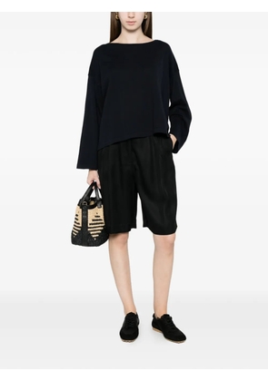 C.T.PLAGE boat-neck sweater - Black