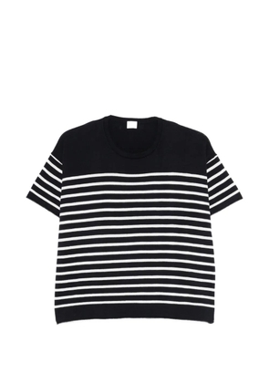 C.T.PLAGE striped short-sleeved sweater - Blue
