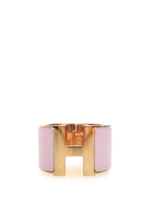 Hermès Pre-Owned 2020-2026 Extra Wide Enamel Clic Clac H Bracelet PM costume bracelet - Pink