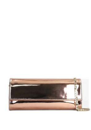 Castagna metallic chain-strap clutch - Pink