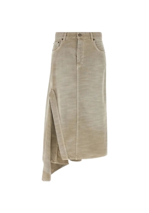 Haikure pocket asymmetric skirt - Neutrals