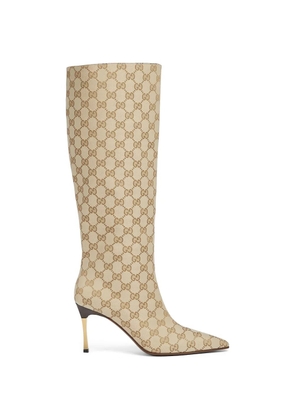 Gucci monogram boots - Neutrals