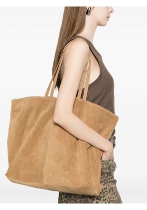 VICOLO suede shoulder bag - Neutrals