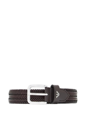 Emporio Armani woven belt - Brown