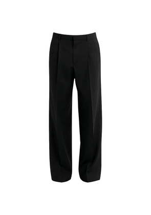 Sunflower Wide pleated wool trousers - Black