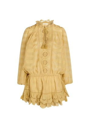Etoile tassel details mini dress - Yellow