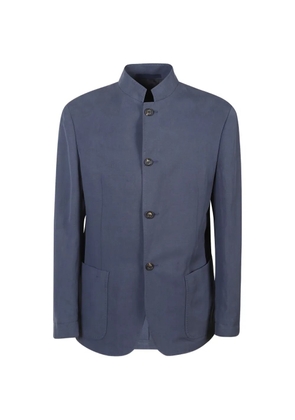 Eleventy button patch-pocket jacket - Blue