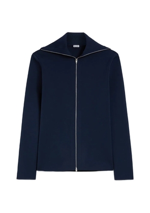 Jil Sander zip technical sweater - Blue