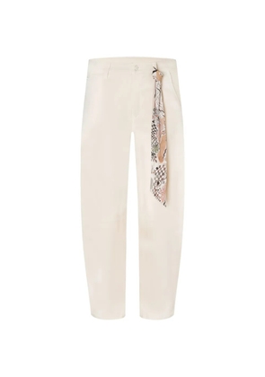 Cambio scarf-detailed trousers - Neutrals