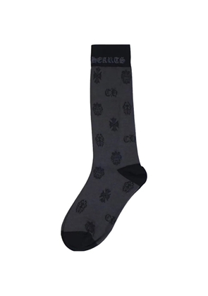 Chrome Hearts monogram socks - Grey