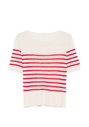 Majestic Filatures striped round-neck T-shirt - Neutrals