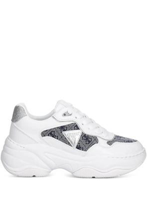 GUESS USA Happy logo-detail chunky sneakers - White