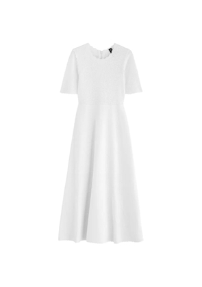 Needle & Thread floral pointelle dress - White