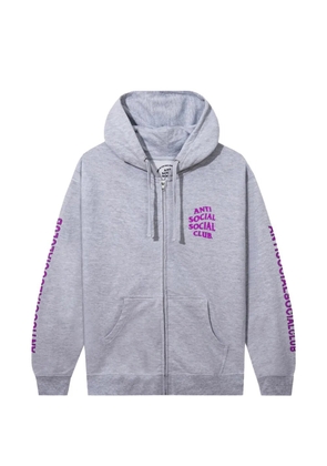 Anti Social Social Club heather zip hoodie - Grey