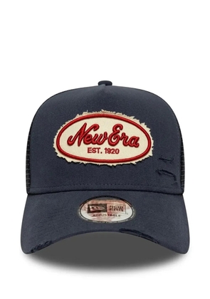 NEW ERA CAP 9FORTY Af logo-patch distressed baseball cap - Blue