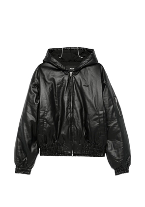ALIS hooded zip bomber jacket - Black