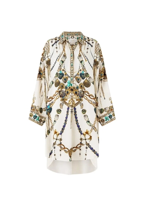 Camilla printed shirt dress - Neutrals