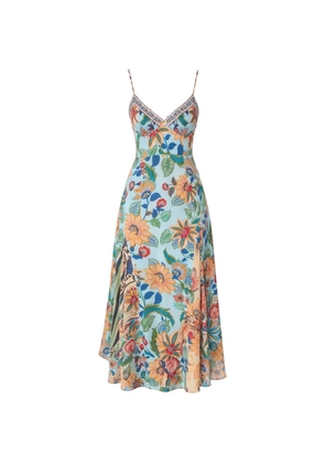 FARM Rio Delhi floral sleeveless maxi dress - Blue