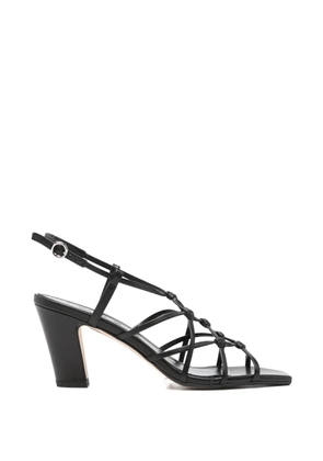 Aeyde Acacia nappa leather heel sandals - Black
