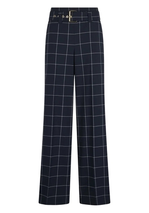 LIU JO tailored check trousers - Blue