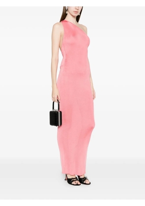 Self-Portrait one-shoulder maxi dress - Pink