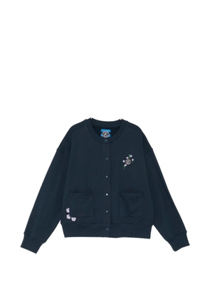 SPORT b. by agnès b. floral embroidered cardigan - Blue