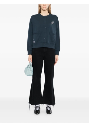 SPORT b. by agnès b. floral embroidered cardigan - Blue