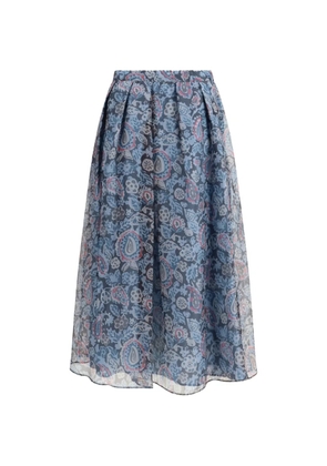 Weekend Max Mara paisley-print skirt - Blue