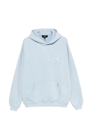 Represent Western Initial embroidered hoodie - Blue