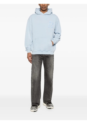 Represent Western Initial embroidered hoodie - Blue