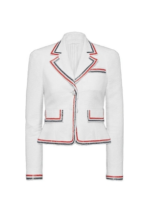Thom Browne seersucker jacket - White