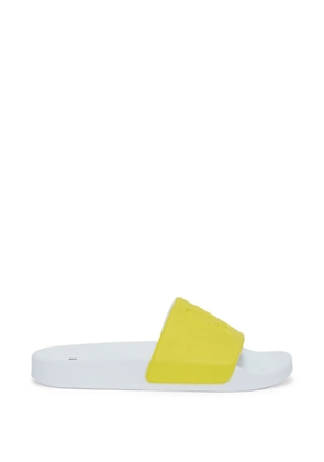 MSGM embossed-detail slides - Yellow