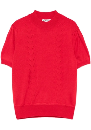 Bally fine-knit top - Red
