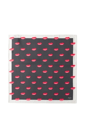 Prada Printed silk twill scarf - Black