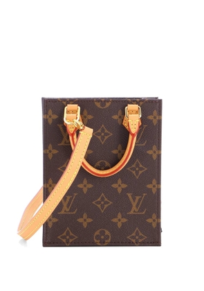 Louis Vuitton Pre-Owned Petit Sac Plat Bag Monogram Canvas crossbody bag - Brown