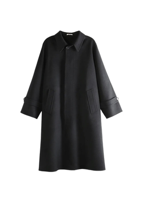 Auralee buttoned wool coat - Black