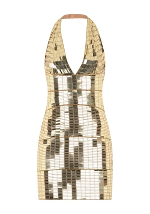 Roberto Cavalli sequinned mini dress - Gold