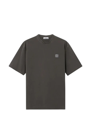 Stone Island patch-detail cotton T-shirt - Grey