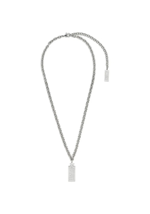 MM6 Maison Margiela plaque necklace - Silver