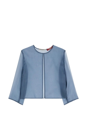 Max Mara Abitata organza jacket - Blue