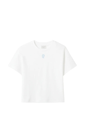 Claudie Pierlot round-neck embroidered T-shirt - White