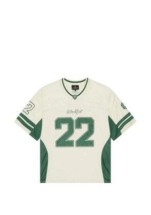 BROKEN PLANET number-detail football T-shirt - Neutrals