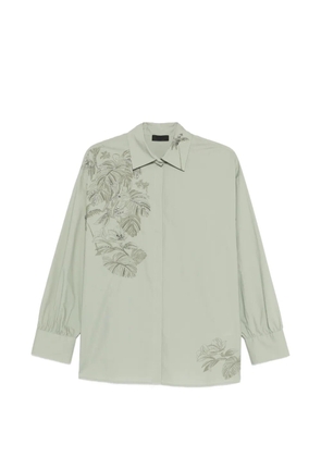 LIU JO embellished floral shirt - Green